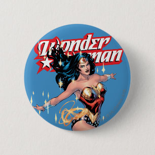 Wonder Woman Comic Cover Button