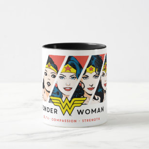 Wonder Woman Comic Evolution Graphic Tasse