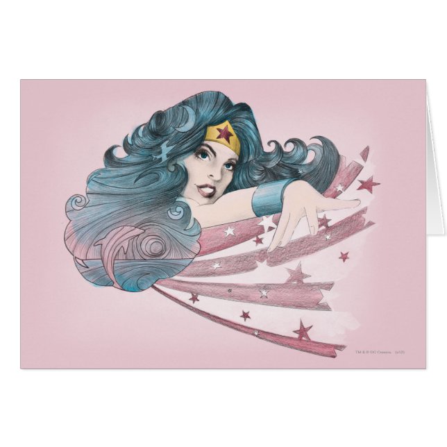 Wonder Woman Dolphin und Streifen (Vorderseite (Horizontal))