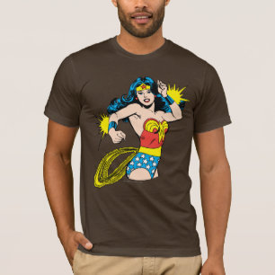 Wonder Woman Drehung mit leuchtenden Wellen T-Shirt