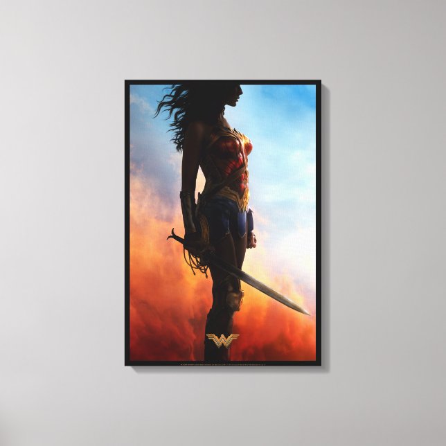 Wonder Woman Duststorm Silhouette Leinwanddruck (Vorderseite)