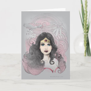 Wonder Woman Eagle und Bäume Karte