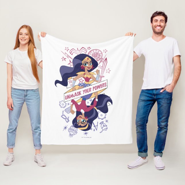 Wonder Woman entmasch Ihre Power Fleecedecke (Beispiel)