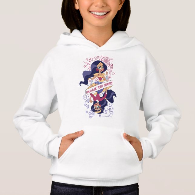 Wonder Woman entmasch Ihre Power Hoodie (Vorderseite)