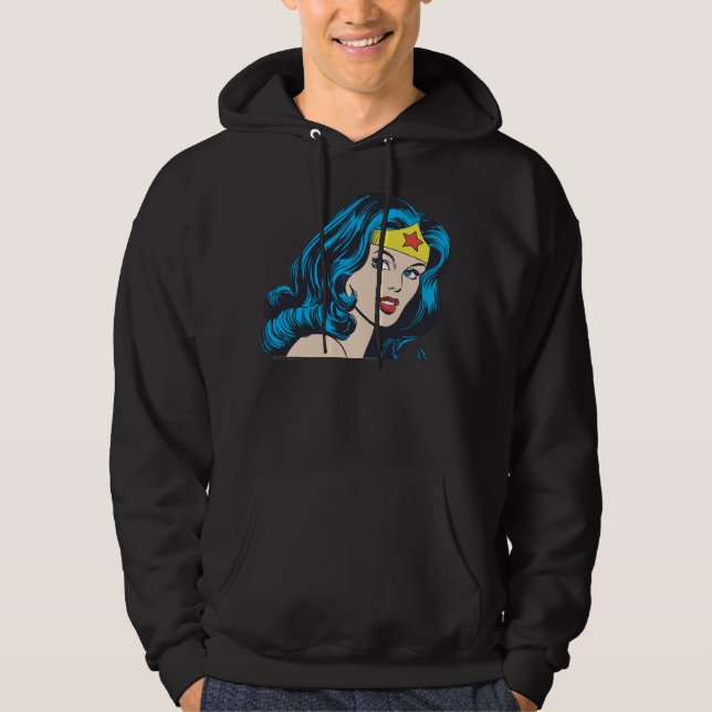 Wonder Woman Face Hoodie (Vorderseite)