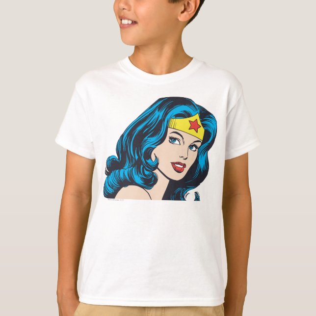Wonder Woman Face T-Shirt (Vorderseite)