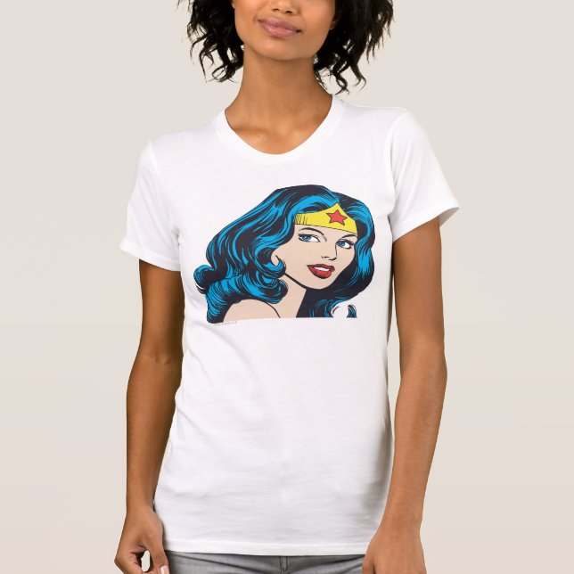 Wonder Woman Face T-Shirt (Vorderseite)