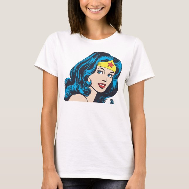 Wonder Woman Face T-Shirt (Vorderseite)