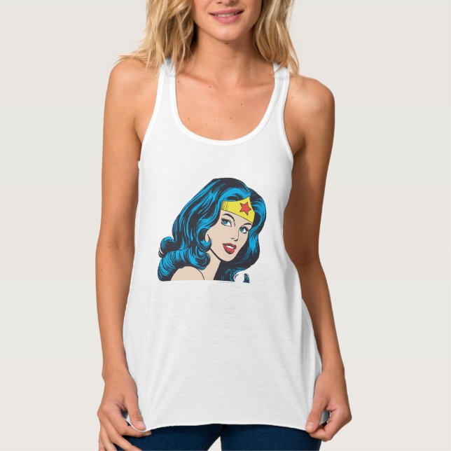 Wonder Woman Face Tank Top (Vorderseite)