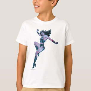 Wonder Woman farbenfrohe Pose T-Shirt