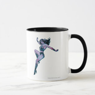 Wonder Woman farbenfrohe Pose Tasse