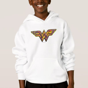 Wonder Woman farbiges Logo Hoodie