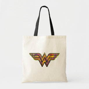 Wonder Woman farbiges Logo Tragetasche
