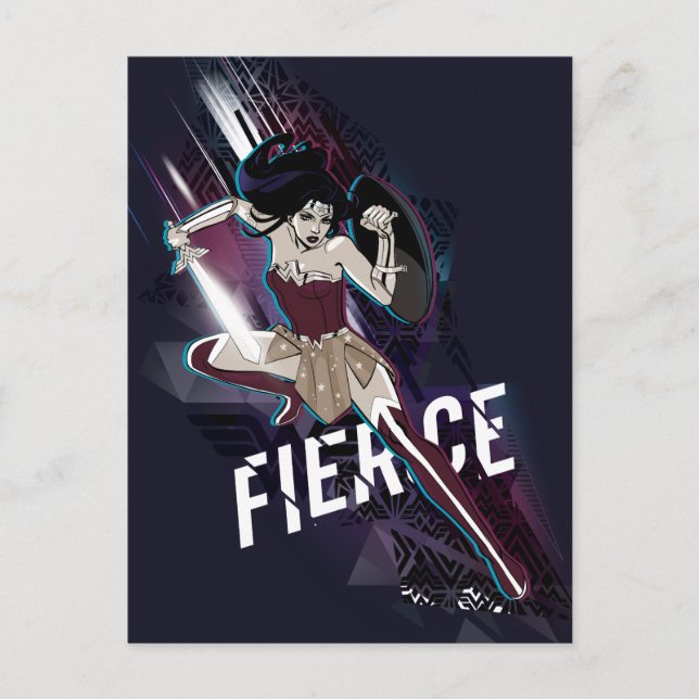 Wonder Woman - Fierce Postkarte (Vorderseite)