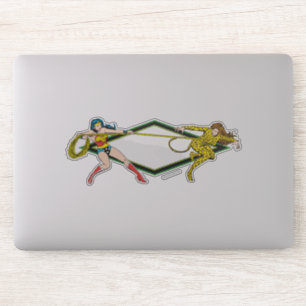 Wonder Woman gegen Cheetah Aufkleber