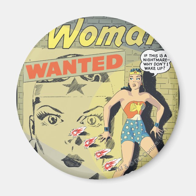 Wonder Woman Gewollt Magnet (Vorne)