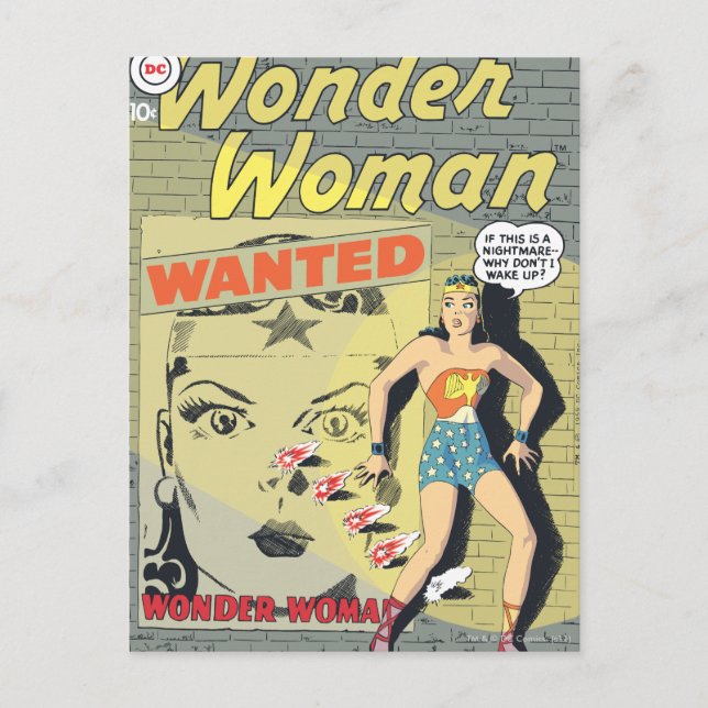 Wonder Woman Gewollt Postkarte (Vorderseite)