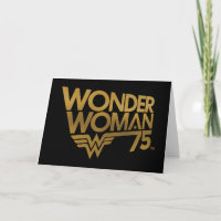 Wonder Woman Gold-Logo zum 75-jährigen Jubiläum