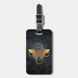 Wonder Woman Gold Symbol über Lasso Gepäckanhänger