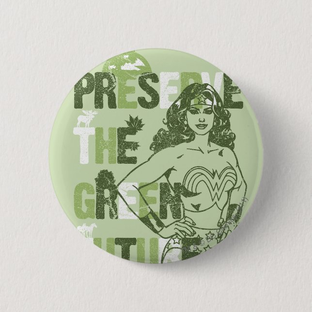 Wonder Woman Green Future Button (Vorderseite)