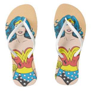 Wonder Woman Hands auf Hüften Flip Flops