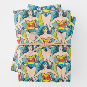 Wonder Woman Hands on Hips Geschenkpapier Set