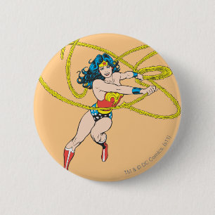 Wonder Woman Holds Lasso 1 Button