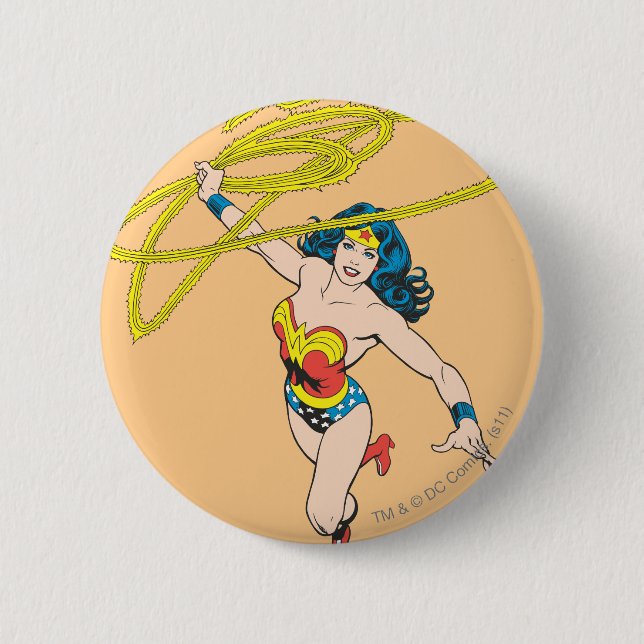 Wonder Woman Holds Lasso 2 Button (Vorderseite)