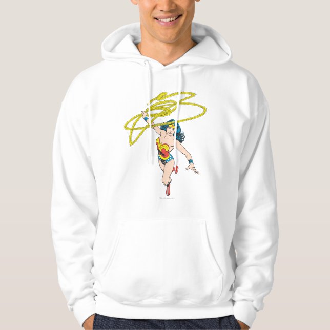 Wonder Woman Holds Lasso 2 Hoodie (Vorderseite)