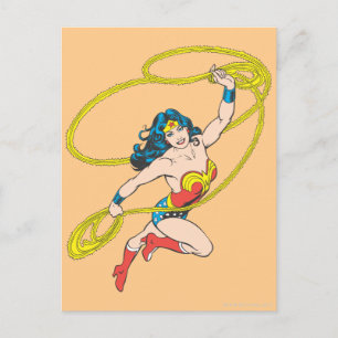 Wonder Woman Holds Lasso 3 Postkarte