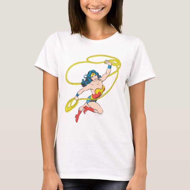 Wonder Woman Holds Lasso 3 T-Shirt (Vorderseite)