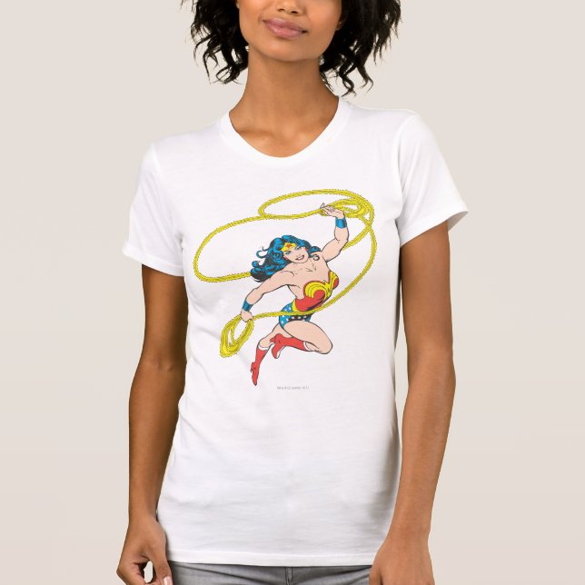Wonder Woman Holds Lasso 3 T-Shirt (Vorderseite)