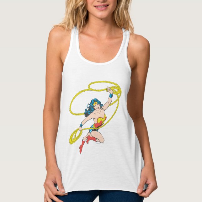 Wonder Woman Holds Lasso 3 Tank Top (Vorderseite)