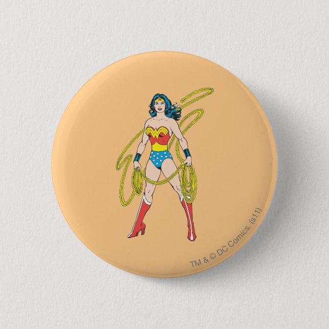 Wonder Woman Holds Lasso 5 Button (Vorderseite)