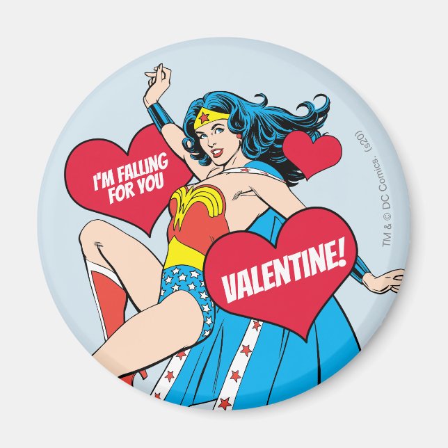 Wonder Woman | Ich fliege für Sie Valentine Magnet (Vorne)
