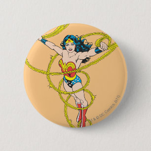 Wonder Woman in Lasso Button