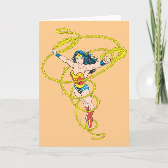 Wonder Woman in Lasso Karte (Vorderseite)