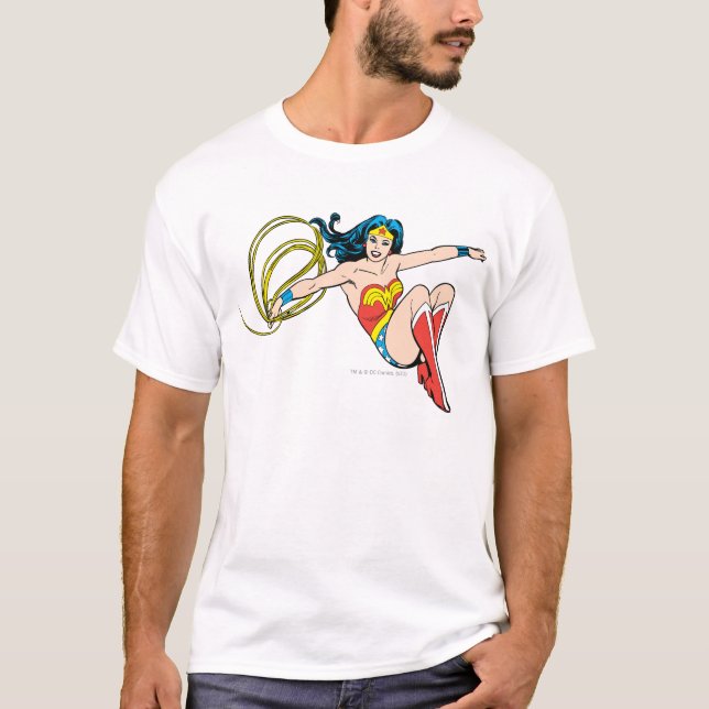 Wonder Woman Jumping T-Shirt (Vorderseite)