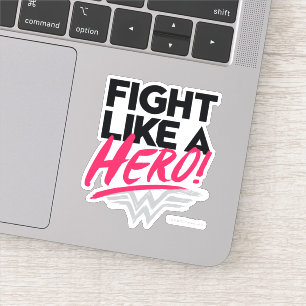 Wonder Woman - kämpft wie ein Held Aufkleber