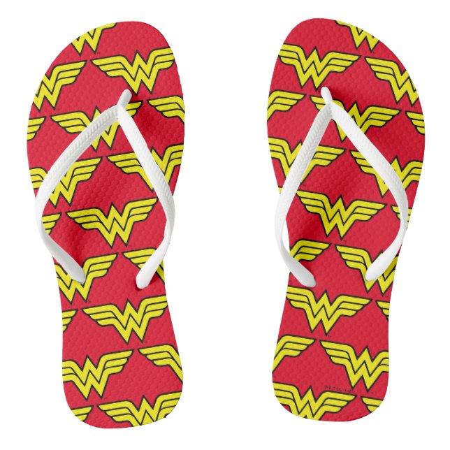 Wonder Woman | Klassisches Logo Flip Flops (Fußbett)