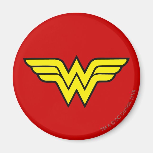 Wonder Woman | Klassisches Logo Magnet (Vorne)