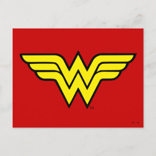 Wonder Woman   Klassisches Logo Postkarte