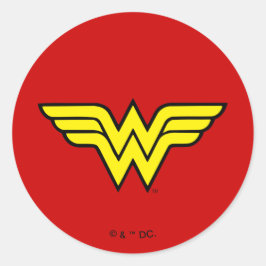 Wonder Woman | Klassisches Logo Runder Aufkleber