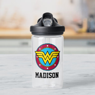 Wonder Woman   Kreis   Name hinzufügen Trinkflasche