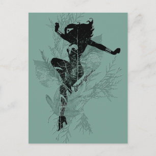 Wonder Woman Landing Foliage Graphic Postkarte