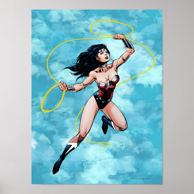 Wonder Woman & Lasso of Truth Poster (Vorne)
