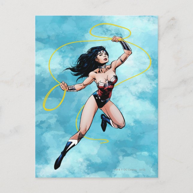 Wonder Woman & Lasso of Truth Postkarte (Vorderseite)