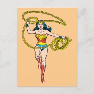 Wonder Woman Lasso over Head Postkarte
