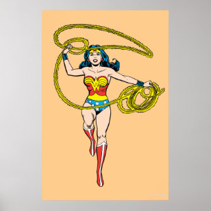 Wonder Woman Lasso über Kopf Poster