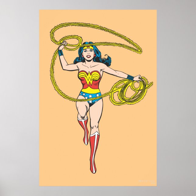 Wonder Woman Lasso über Kopf Poster (Vorne)